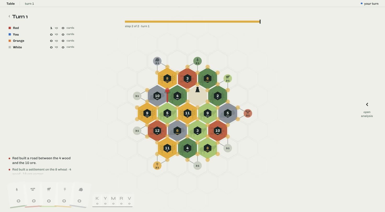 Catan RL screenshot